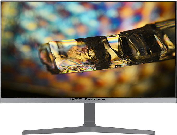 8K Monitor mit Live Bild Anzeige über HDMI, Die besten Kameras am Mikroskop