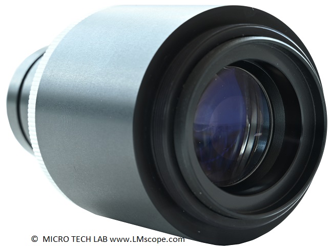 Adaptador de campo amplio para microscopio LM profesional, campo de imagen grande, máxima resolución e intensidad de luz