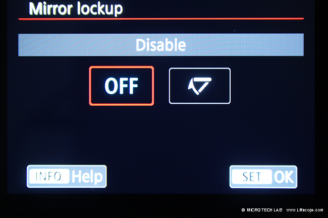 Canon EOS 80D Spiegelvorausl�sung