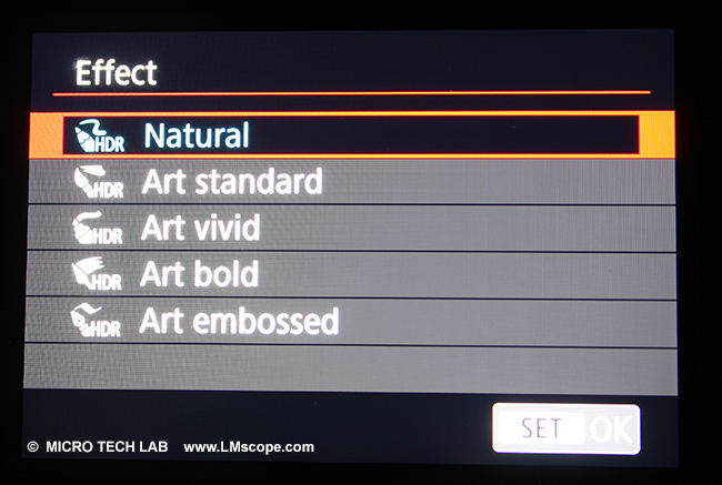 Canon EOS 6D Mark II Effekte für Mikroskopie