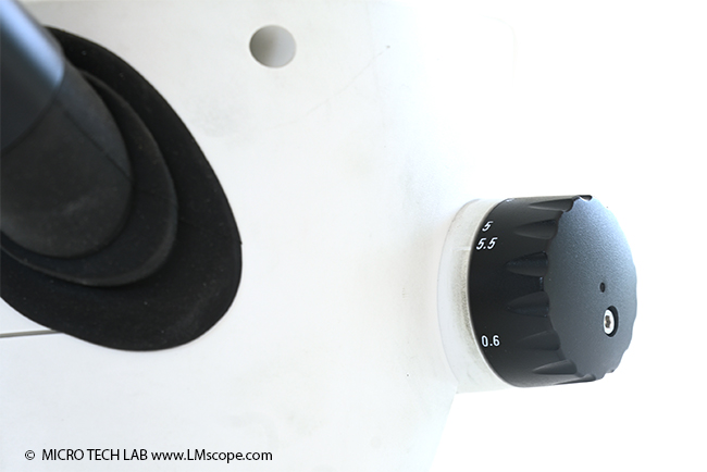 Zoom con topes de clic SD9 / Leica S-Series