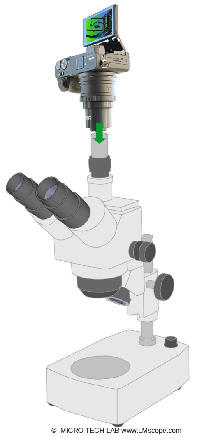 Verbesserung der Bildqualit�t mit leistungsf�higen Digitalkameras Bresser Advance ICD ,Kameraadapter, Systemkamera ,DSLR C-mount Highspeed