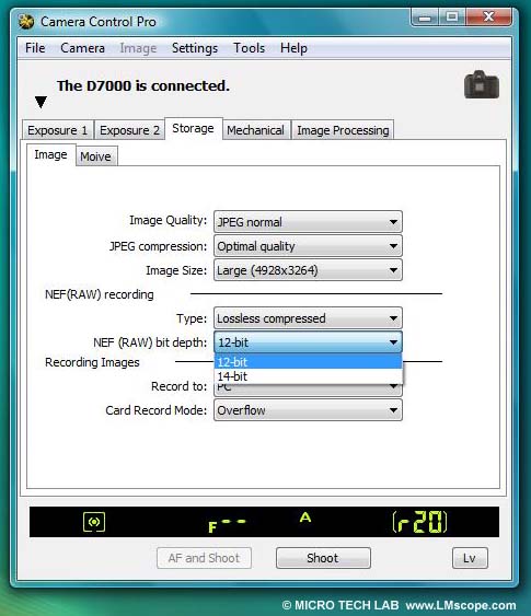 Camera Control Pro 2 JPEG  calidad y tama�o