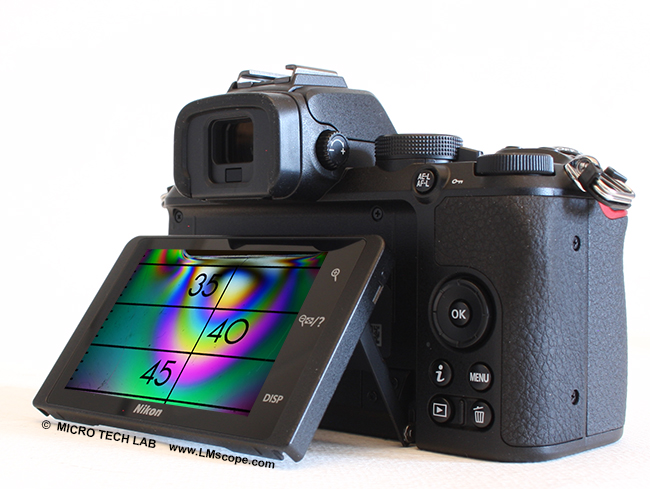 Nikon Z50 klappbares Touchdisplay Kameratest Mikroksopkamera Adapterlösung