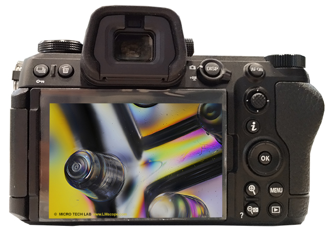 Mikroskopkamera Nikon Z 6 II mit beweglichen Display. Z-Mount ,Display dreh-schwenkbar