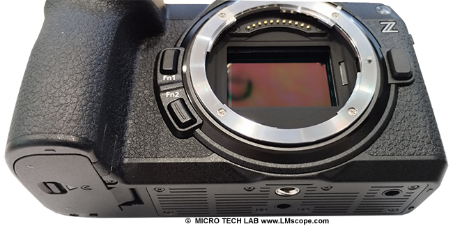 Höhere Bildqualität am Mikroskop durch Vollformatssensor ,teilweise gestapelter Sensor Nikon Z6III