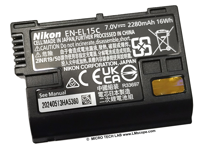 Nikon EN-EL15c DSLR Akku hohe Kapazit�t