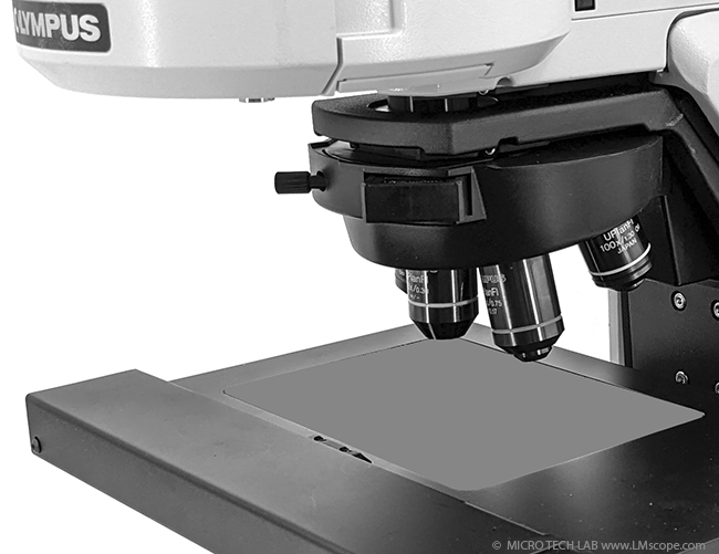 Hohe Bildqualit�t am Olympus BX63 , 7x Objektivrevolver UIS2 Optik Olympus 