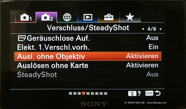 Sony Alpha 6400 l�st ohne Objektiv aus