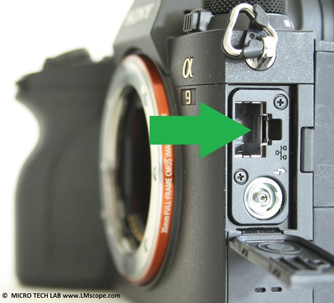 LAN Anschluss Sony Kamera Daten�bertragung gro�e Dateien