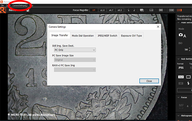 Sony Software Imaging Edge Bilder speichern