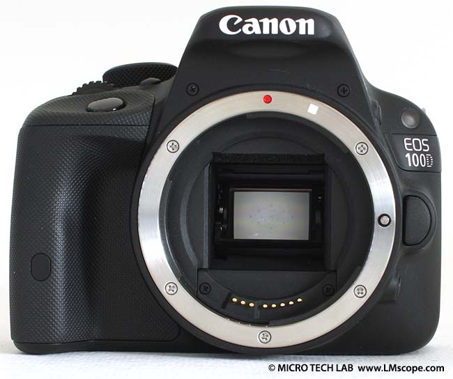 Canon EOS 100D Kamera f�r Anbindung an Mikroskop mit LM digital Adapter