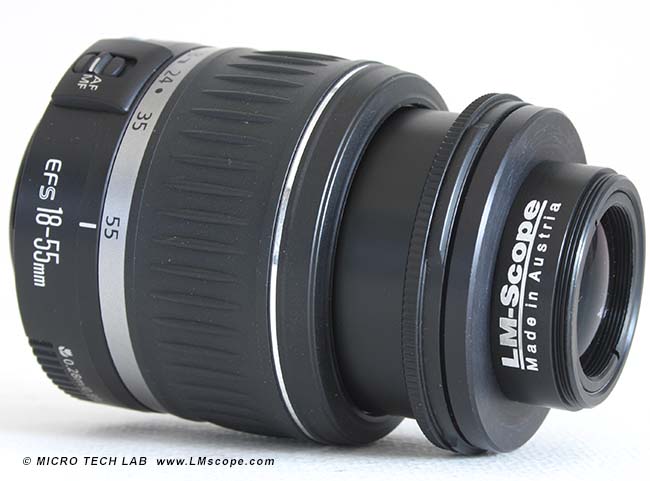 Mobiles Objektiv f�r Makrofotografie