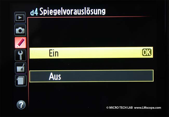 Nikon D5100 DSLR mit APS-C Sensor Spiegelvorausl�sung