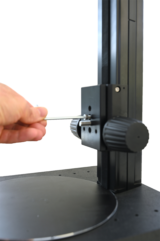 Montage Stackshot Schlitten am LM Makrostativ: Fixieren Mon_Stackshot Inbusschl�ssel